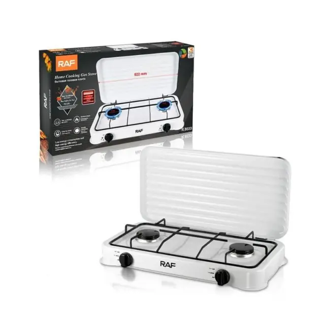 RAF Επιτραπέζια εστία υγραερίου διπλή R.8033 - Portable Gas Stove 98015