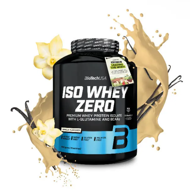 Biotech USA Iso Whey Zero Lactose Redused Πρωτεΐνη Ορού Γάλακτος Χωρίς Γλουτένη με Γεύση Vanilla 1.816kg