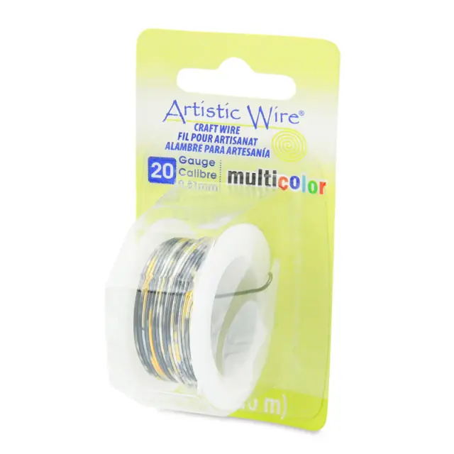 Σύρμα Artistic Wire - Ø0.81mm - Multicolor (Silver/Gold/Black) - 3.6m