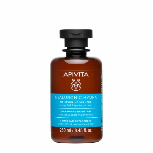 Apivita Hyaluronic Hydra with Honey, Σαμπουάν Ενυδάτωσης με Μέλι & Υαλουρονικό Οξύ 250ml