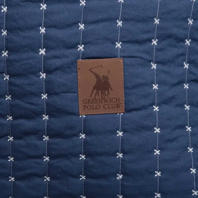 Κουβερλί 230x250 King Size Essential Greenwich Polo Club 3492 Blue 100% Microfiber 3