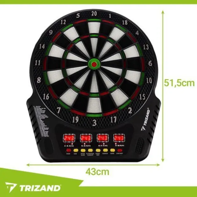 Trizand Ηλεκτρονικός Στόχος Dart LED Οθόνες, 6 Βελάκια και 24 Ανταλλακτικές Μύτες 2