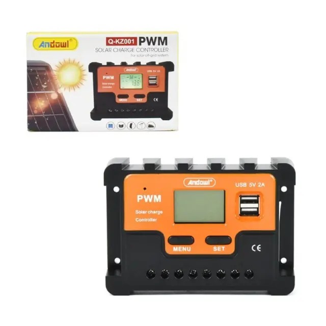Andowl Q-KZ001 Ρυθμιστής Φόρτισης PWM 12V/24V 15A - Solar charge controller 075504