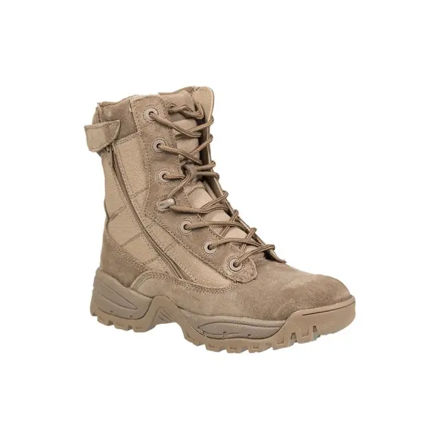 MIL-TEC Coyote Tactical Boots Two-Zip-Άρβυλα Με 2 φερμουάρ - 03-Coyote-Καφέ