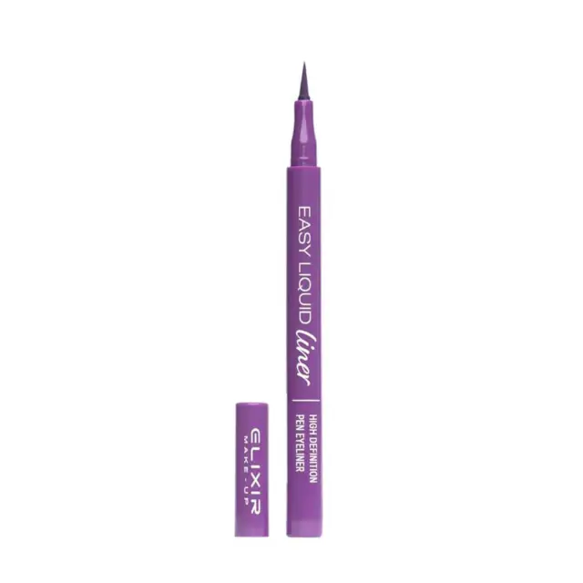 Elixir Easy Liquid Eyeliner Μωβ