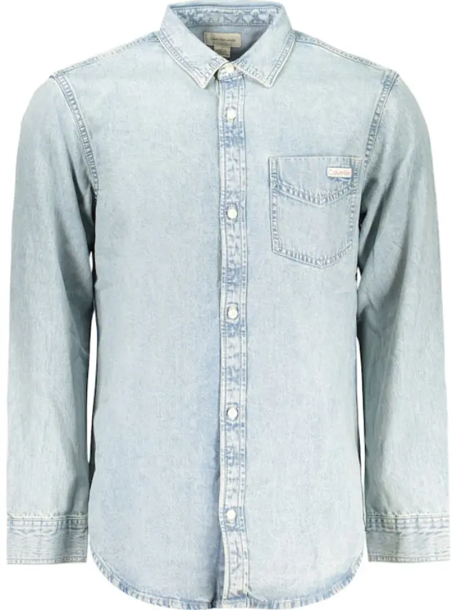 Calvin Klein - Ανδρικό Πουκάμισο Jean Essential Classic Regular fit LV04RG908G-3Y7 Μπλε