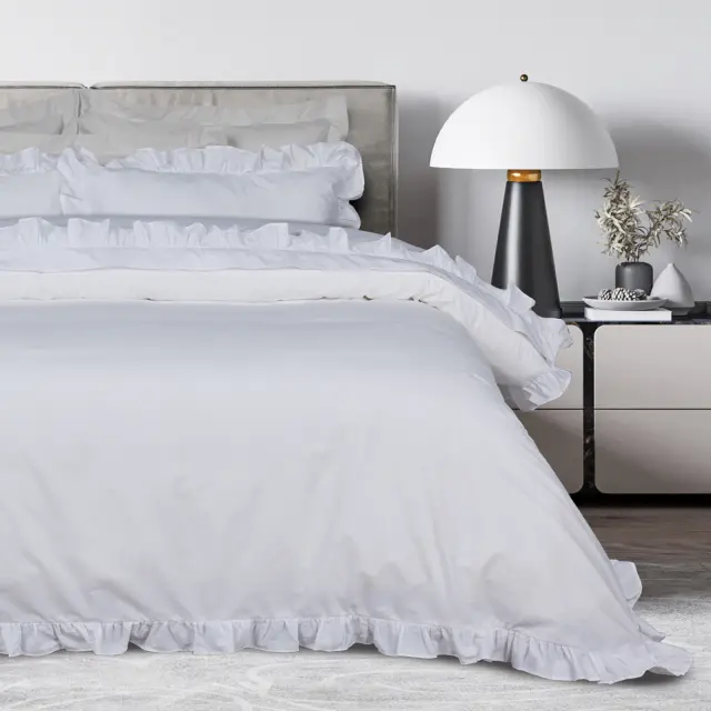 Σετ Σεντόνια 240x270 Υπέρδιπλα Daily Das Home 3174 White 100% βαμβακερόΧωρίς Λάστιχο
