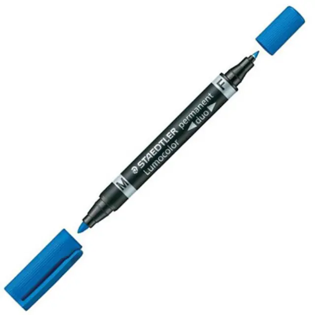 Μαρκαδόρος Staedtler Διπλός Lumocolor Duo - Μπλε
