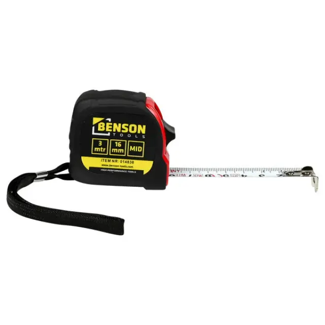 Measuring tape 3 meter x 16 mm MID