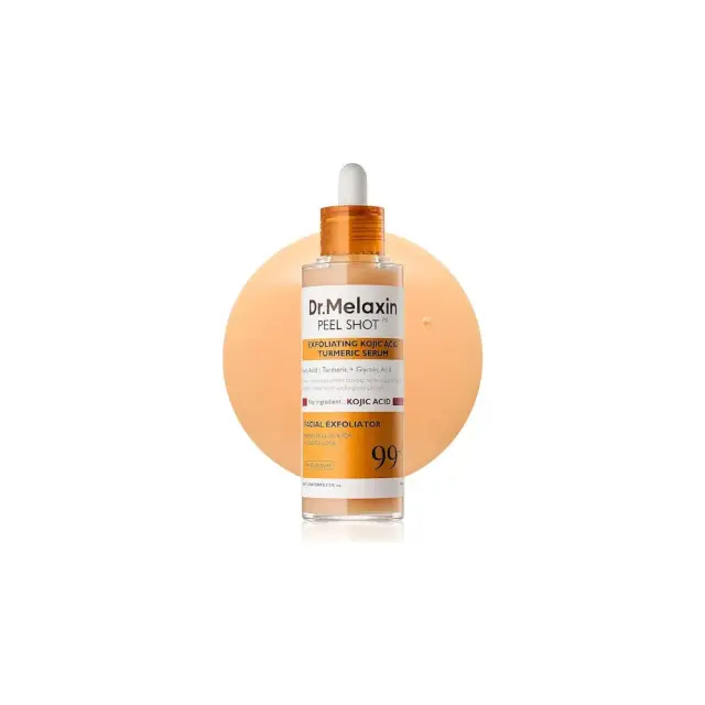 Dr. Melaxin Peel Shot Exfoliating Kojic Acid Turmeric Serum Απολεπιστικός Ορός Προσώπου για τη Βελτίωση της Όψης Δυσχρωμιών, Πανάδων και Σημαδιών Ακμής, 80ml