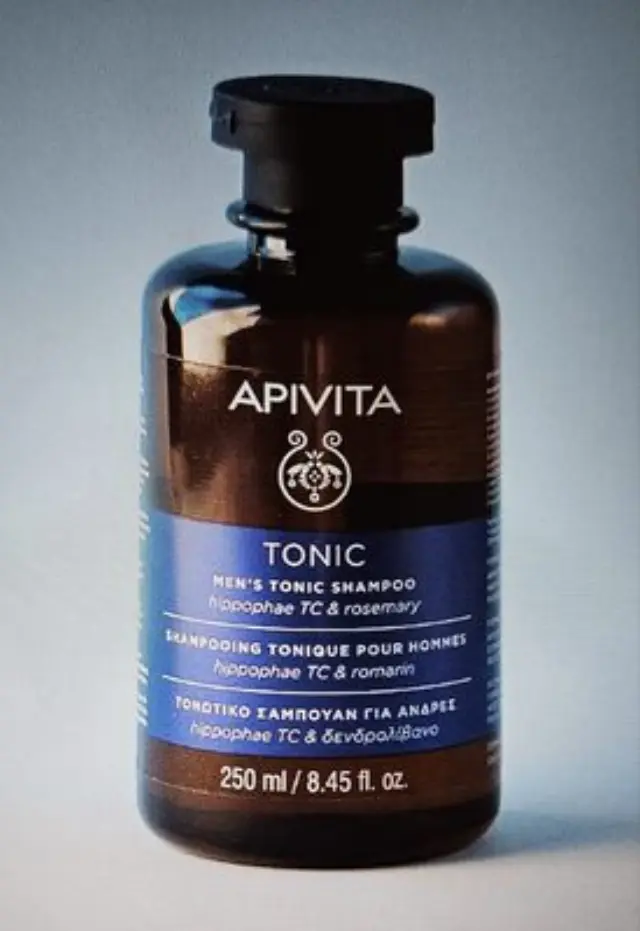 APIVITA Men's Tonic Shampoo Τονωτικό Σαμπουάν Για Άνδρες κατά της Τριχόπτωσης Με Hippophae TC & Δενδρολίβανο, 75ml