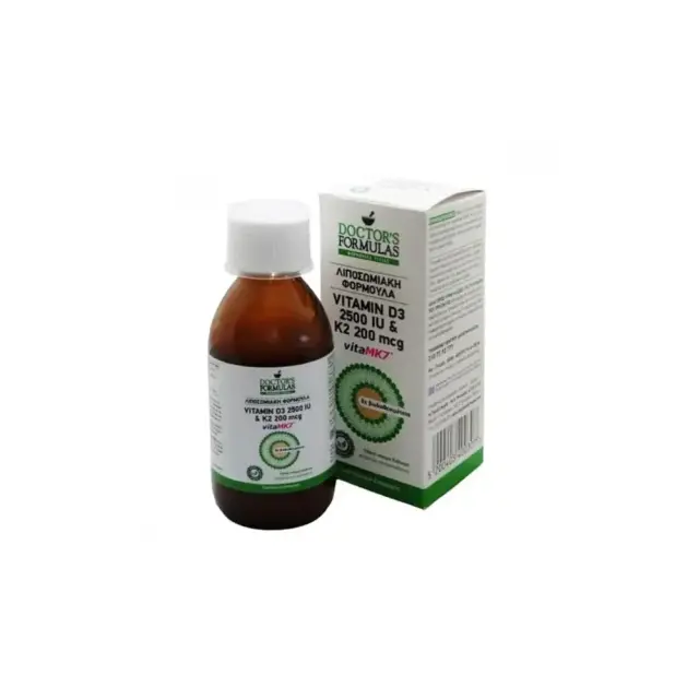 DOCTOR'S FORMULAS VITAMIN D3 2500IU & K2 200mcg Λιποσωμιακή Φόρμουλα 150ml