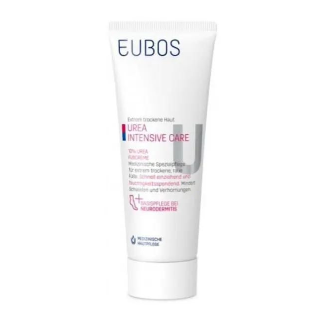 EUBOS Urea 10% Foot Cream Κρέμα Ποδιών Ιδανική για Καθημερινή Χρήση στα Ξηρά και Σκασμένα Πόδια 100ml