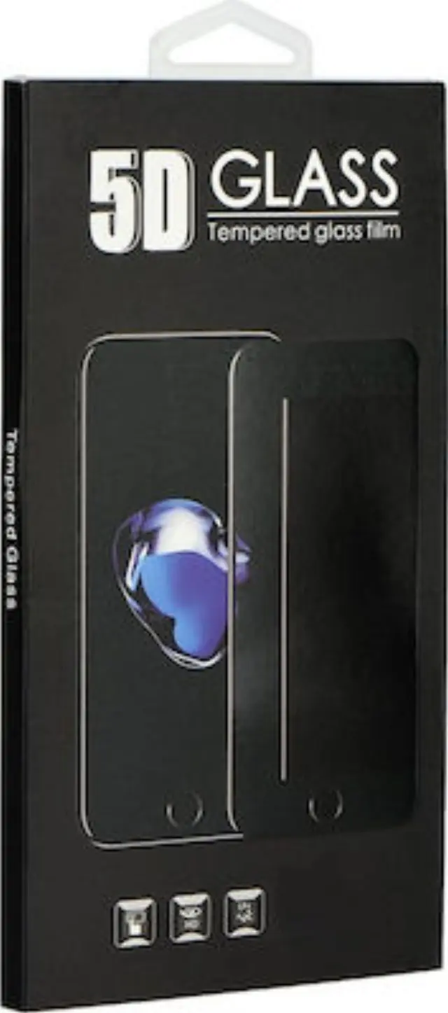 5D Full Glue Tempered Glass - for Iphone XS Max / 11 Pro Max 6,5" black