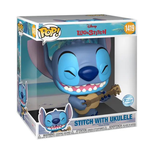 Funko Pop! Lilo + Stitch - Stitch with Ukelele #1419 JUMBO SIZE FIGURE 2