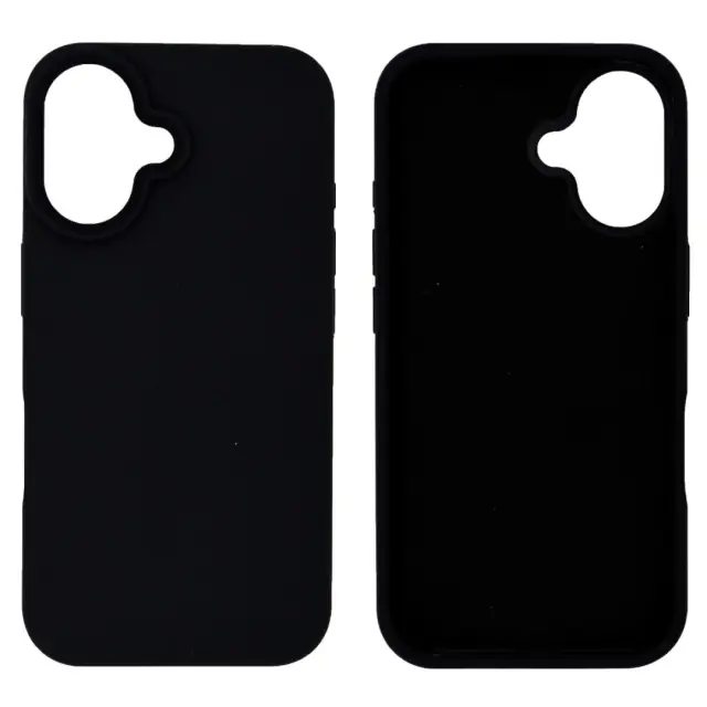 Θήκη Ancus Silicon Liquid για Apple iPhone 16 Μαύρη