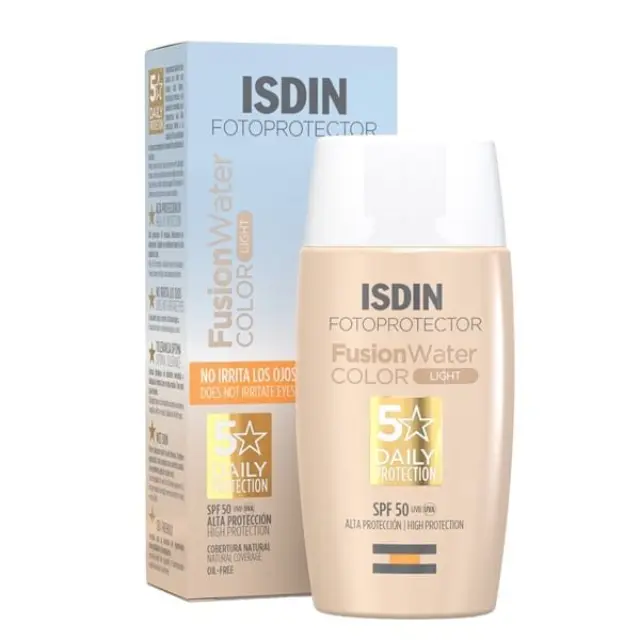 Isdin Fotoprotector Fusion Water Color Light Spf50 Αντηλιακό Προσώπου με Χρώμα 50ml