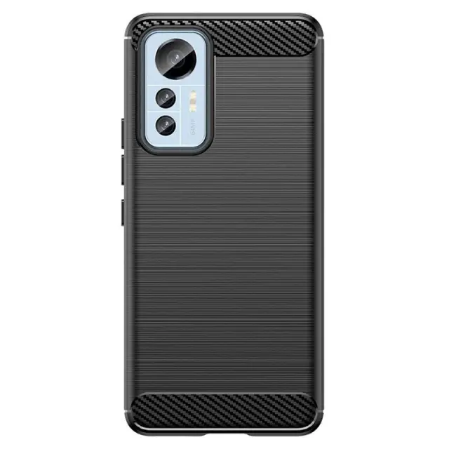Θήκη Ανθεκτική TPU Carbon Rugged Armor Case Black (Xiaomi 12 Lite)