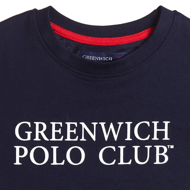 Μπλούζα Greenwich Polo Club με ανάγλυφο τύπωμα 2