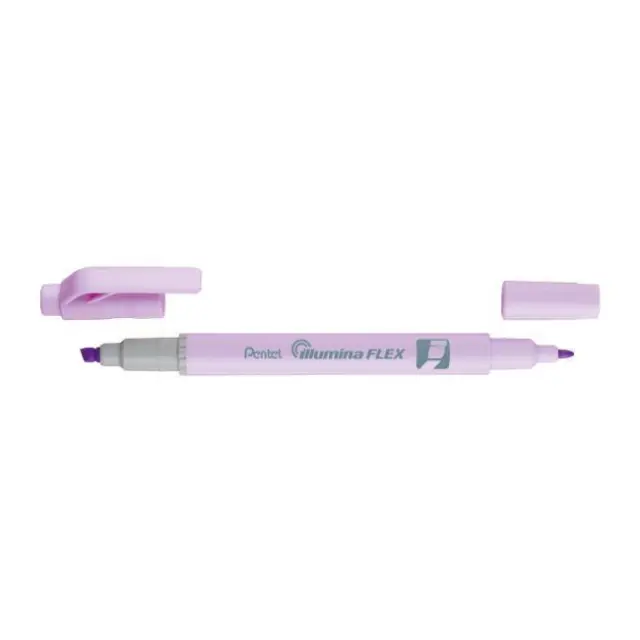 Pentel Illumina Μαρκαδόρος Υπογράμμισης 2πλής Όψεως Pastel Violet (SLW11P-VE)