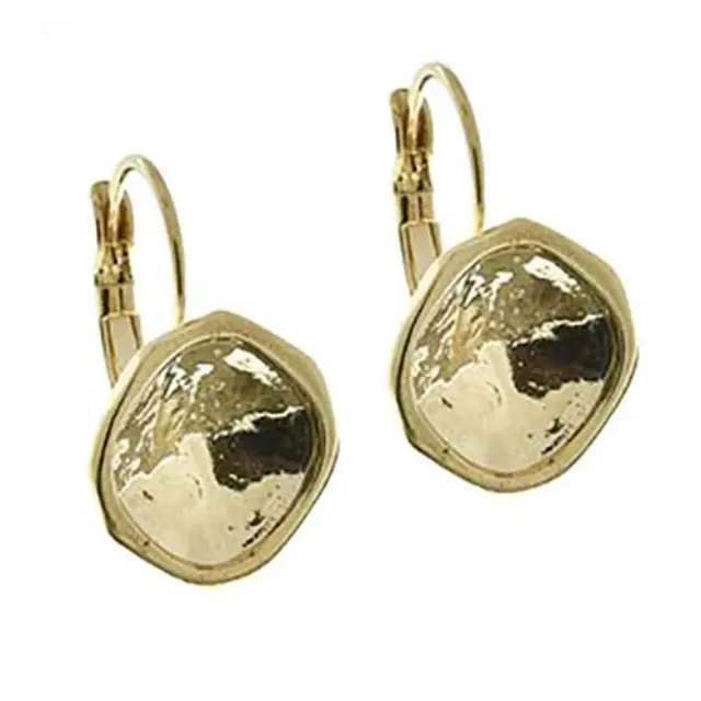 Σκουλαρίκι 22mm με Καστόνι για Swarovski 4470 12mm - Gold - 2τεμ