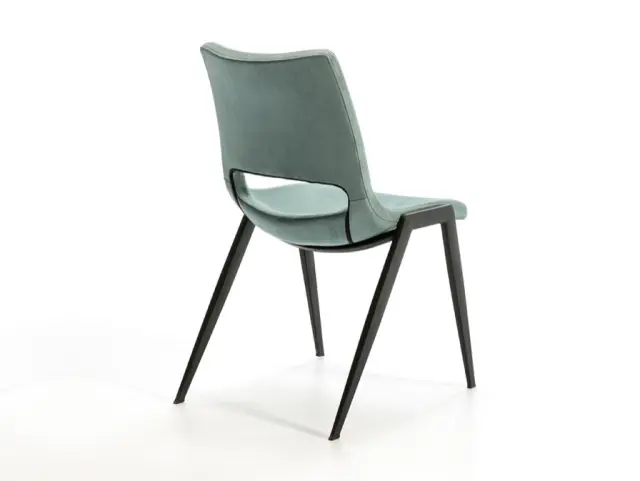 Καρέκλα Aloha 851973 Green με Αδιάβροχη Suede Επένδυση Μαύρο Πράσινο 3