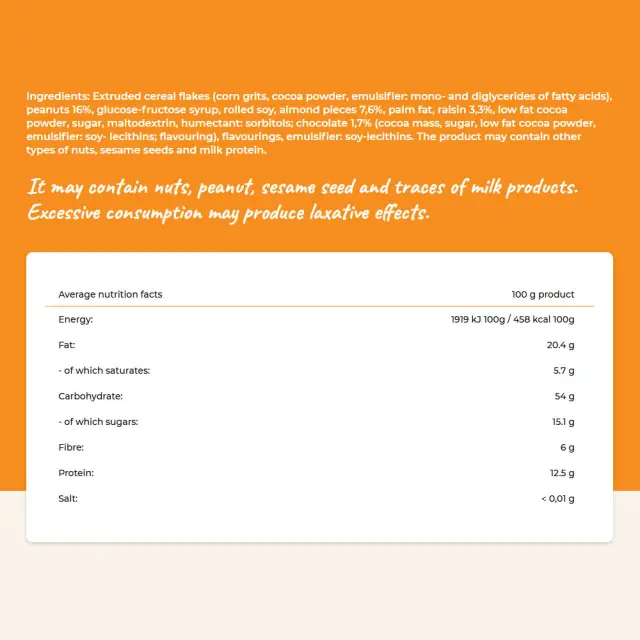 Cerbona Gluten Free Chocolate-Almond Muesli 2
