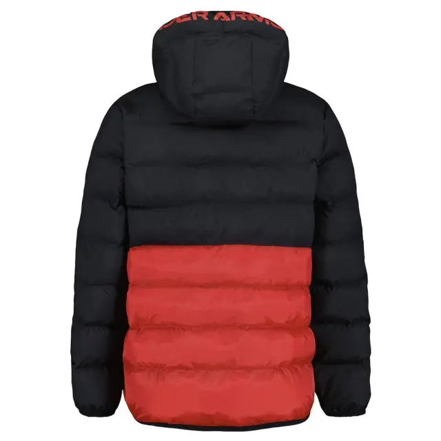 Under Armour Colorblock Puffer ΠΑΙΔΙΚΟ ΜΠΟΥΦΑΝ (UJFJM04F-001) - Μαύρο-Κόκκινο 3
