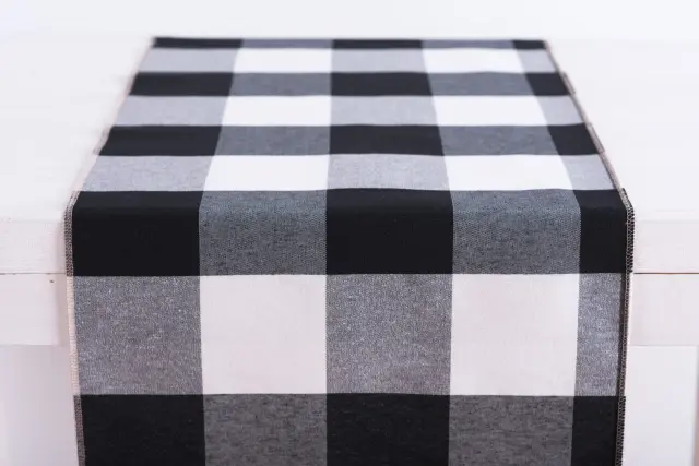 Beauty Home ΡΑΝΝΕΡ ΜΕΓΑΛΟ ΚΑΡΩ ΑΣΠΡΟΜΑΥΡΟ 32 cm x 1,5 m 2