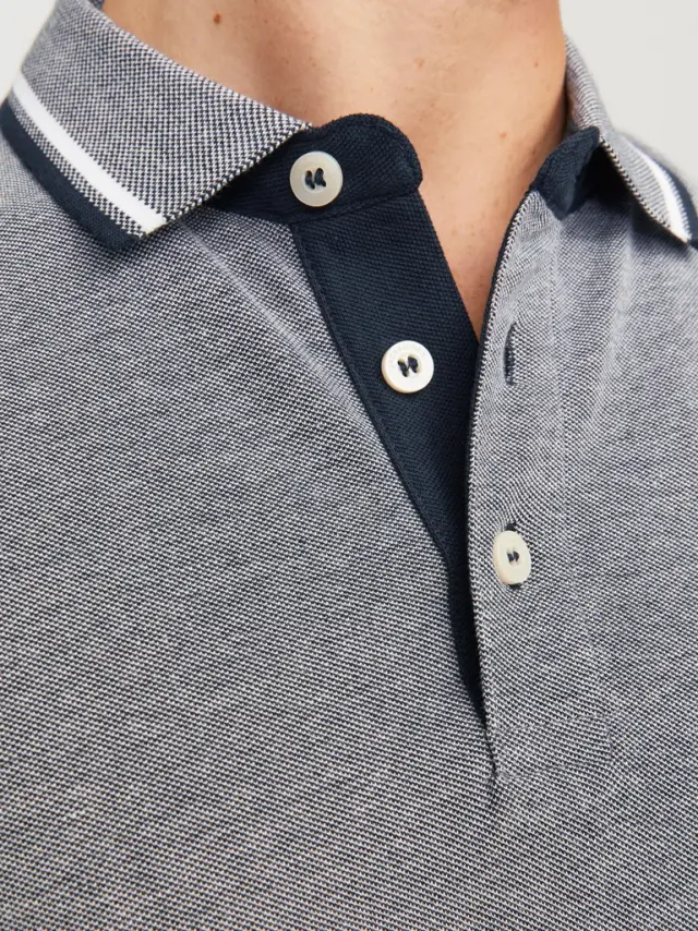JJEPAULOS POLO SS NOOS Blue Depths