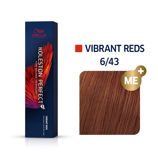 Wella Professionals Koleston Perfect 60ml 6/43-Ξανθό Σκούρο Κόκκινο Χρυσό 2