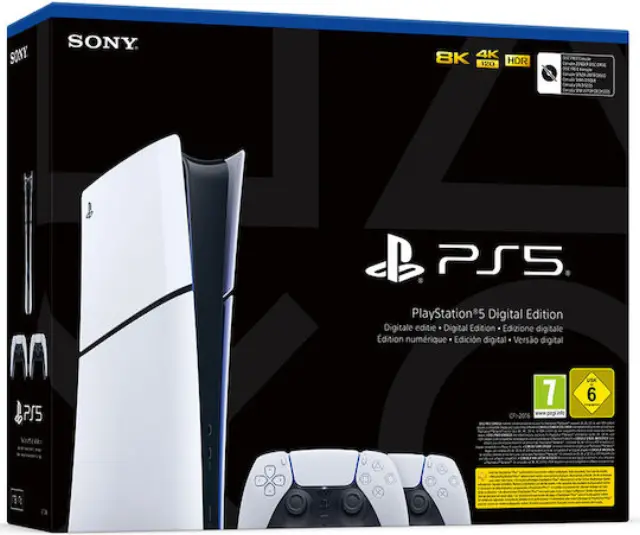Sony PlayStation 5 Slim Digital με 2o DualSense (Official Bundle)