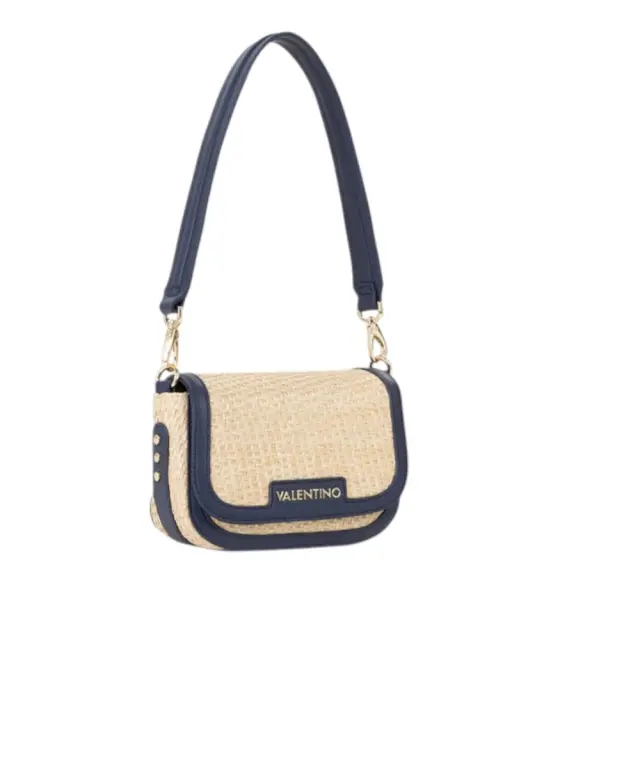 Valentino Bags - Γυναικεία Τσάντα Ώμου Demetra VBS9R909-H79 Μπεζ/Μπλε 2
