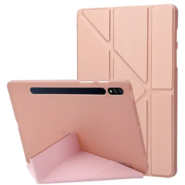Θήκη Βιβλίο Origami για Galaxy Tab S9/S9 FE - Rose Gold OEM