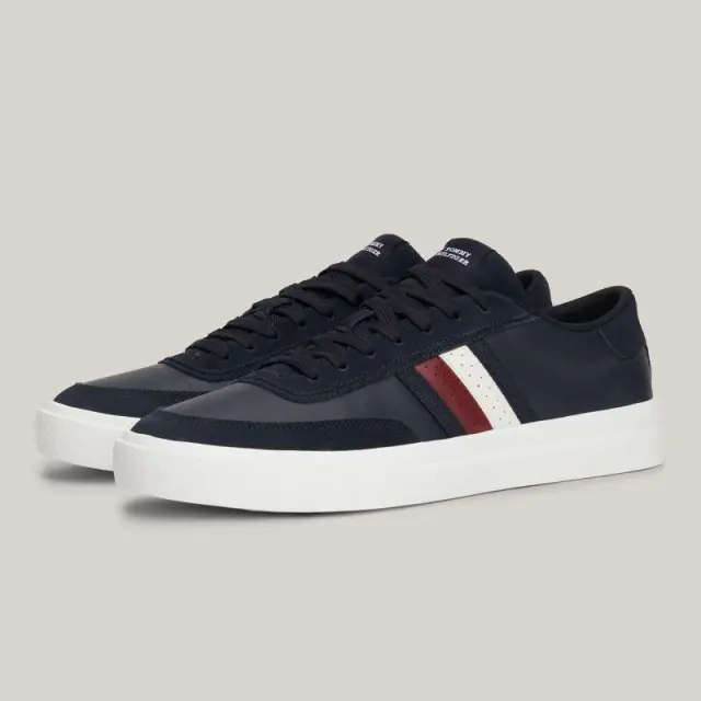 Tommy Hilfiger – Ανδρικά Sneakers Th Cupset Rwb Lth FM0FM04975-DW5 Μπλε Ναυτικό - 45 3