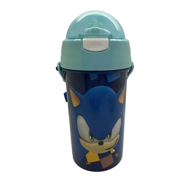 Gim Παγούρι Πλαστικό με Καλαμάκι 500ml Sonic Classic (572-51209)
