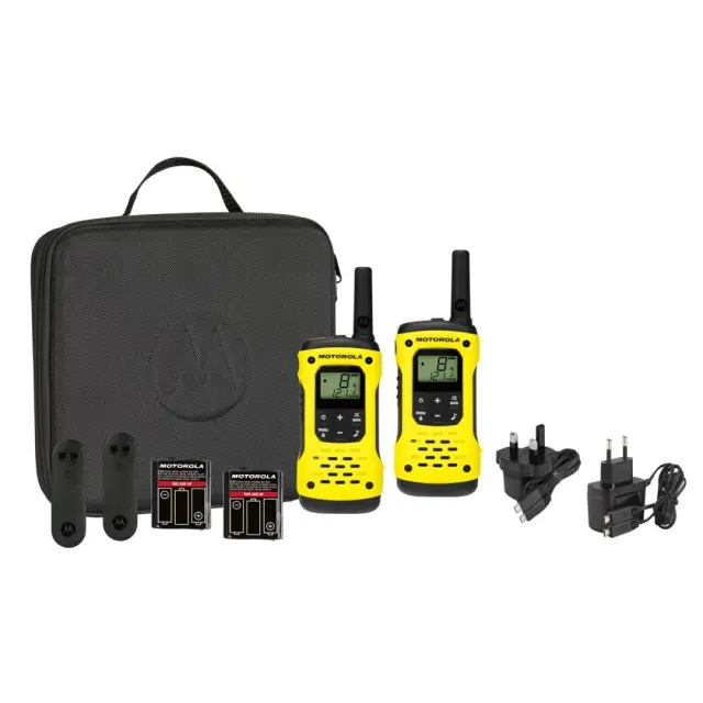 Πομποδέκτες Motorola T92 H2O Αδιάβροχο (2 Τεμάχια) Μαύρο - Κίτρινο
