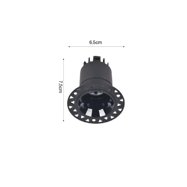 Inlight Downlight σποτ 5W 3CCT σε μαύρη απόχρωση (X00220B) 2