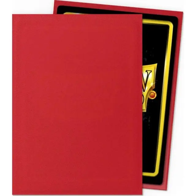 Dragon Shield Standard Sleeves - Matte Crimson (100 Sleeves) 2