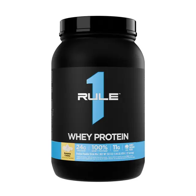 Rule1 Whey Protein Banana Cream, 2 lbs