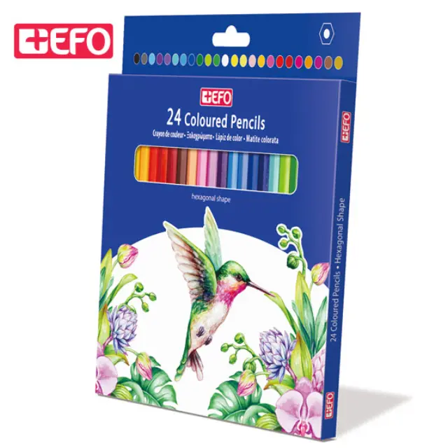 Ξυλομπογιές +Efo 24 χρώματα