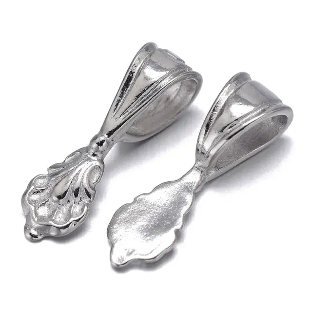 Κρεμασταράκι 21x6x7mm - Platinum - 5τεμ
