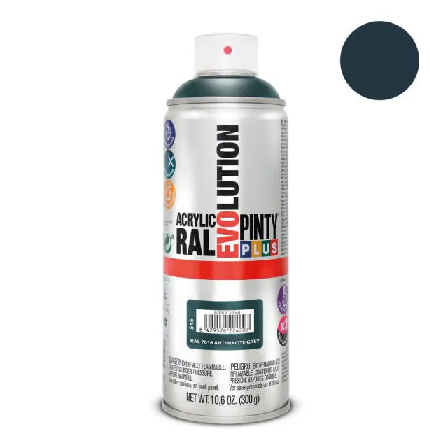 Pinty Plus Evolution Gloss Σπρέι βαφής ακρυλικό 400ml Anthracite Grey / RAL7016