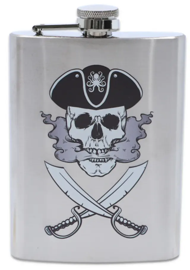Hip Flask Φλασκί Ποτού Chrome Pirate (F4010) - 240ml