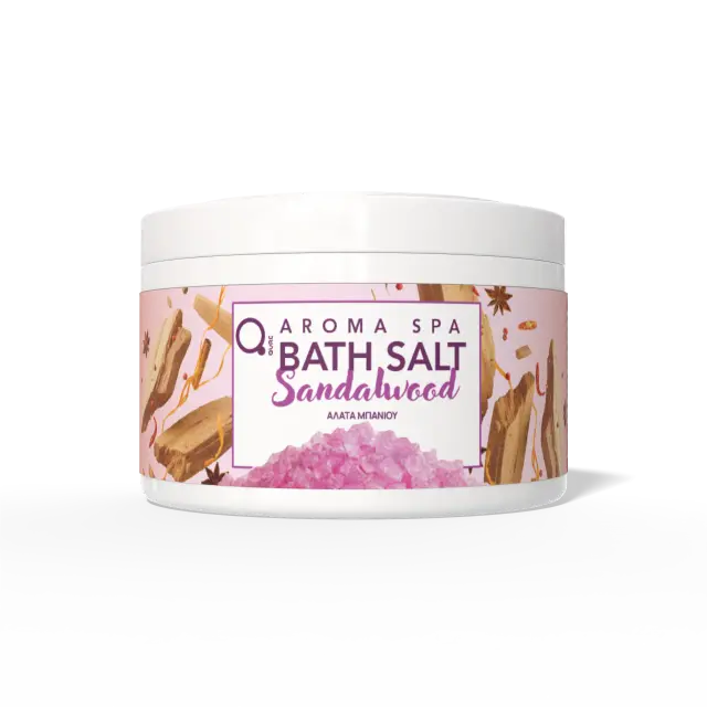 Qure Bath Salt - Άλατα Μπάνιου Sandalwood 500g
