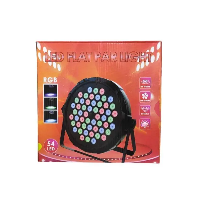 Φωτορυθμικό 54 LED - Flat par light stage 027101 2