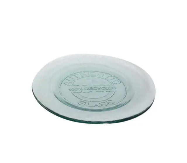 Nef-Nef Homeware Πιάτο Από Ανακυκλωμένο Γυαλί Authentic 28cm Natural