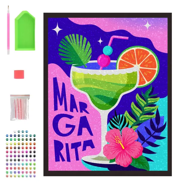 Splat Planet Ψηφιδωτό με Διαμαντάκια σε Καμβά / Canvas Diamond Painting by Numbers: Margarita