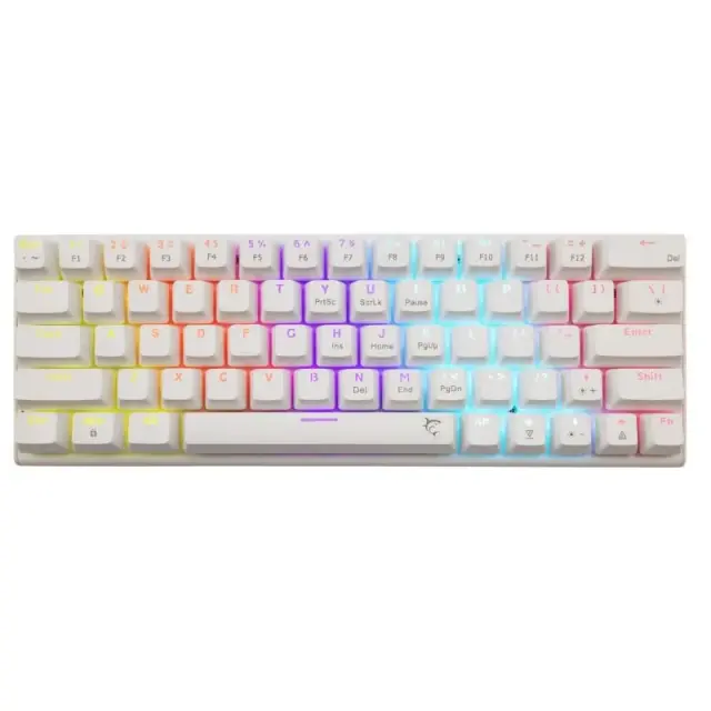 White Shark Gaming Keyboard Wakizashi White (WAKIZASHI-2-US-W-BLUE.SW)