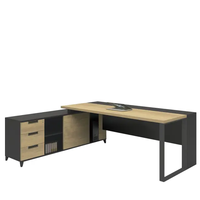 Γραφείο Γωνία PROJECT Αναστρέψιμο Sonoma/Γκρι 180x70/160x40cm
